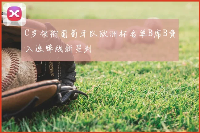 C罗领衔葡萄牙队欧洲杯名单B席B费入选锋线新星列