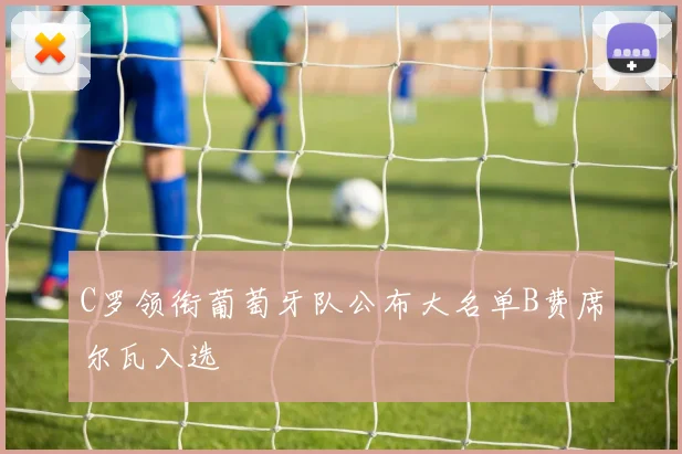 C罗领衔葡萄牙队公布大名单B费席尔瓦入选